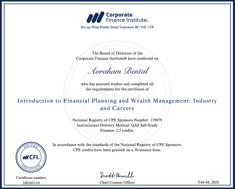 Financial Planning and wealth management